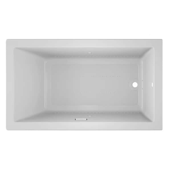 JACUZZI Solna Pure Air 72 in. x 42 in. Rectangular Air Bath Bathtub with Right Drain in White