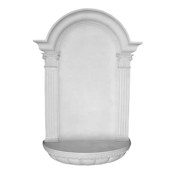 Ekena Millwork 27-1/2 in. x 7-1/4 in. x 45 in. Primed Polyurethane Surface Mount Waltz Wall Niche