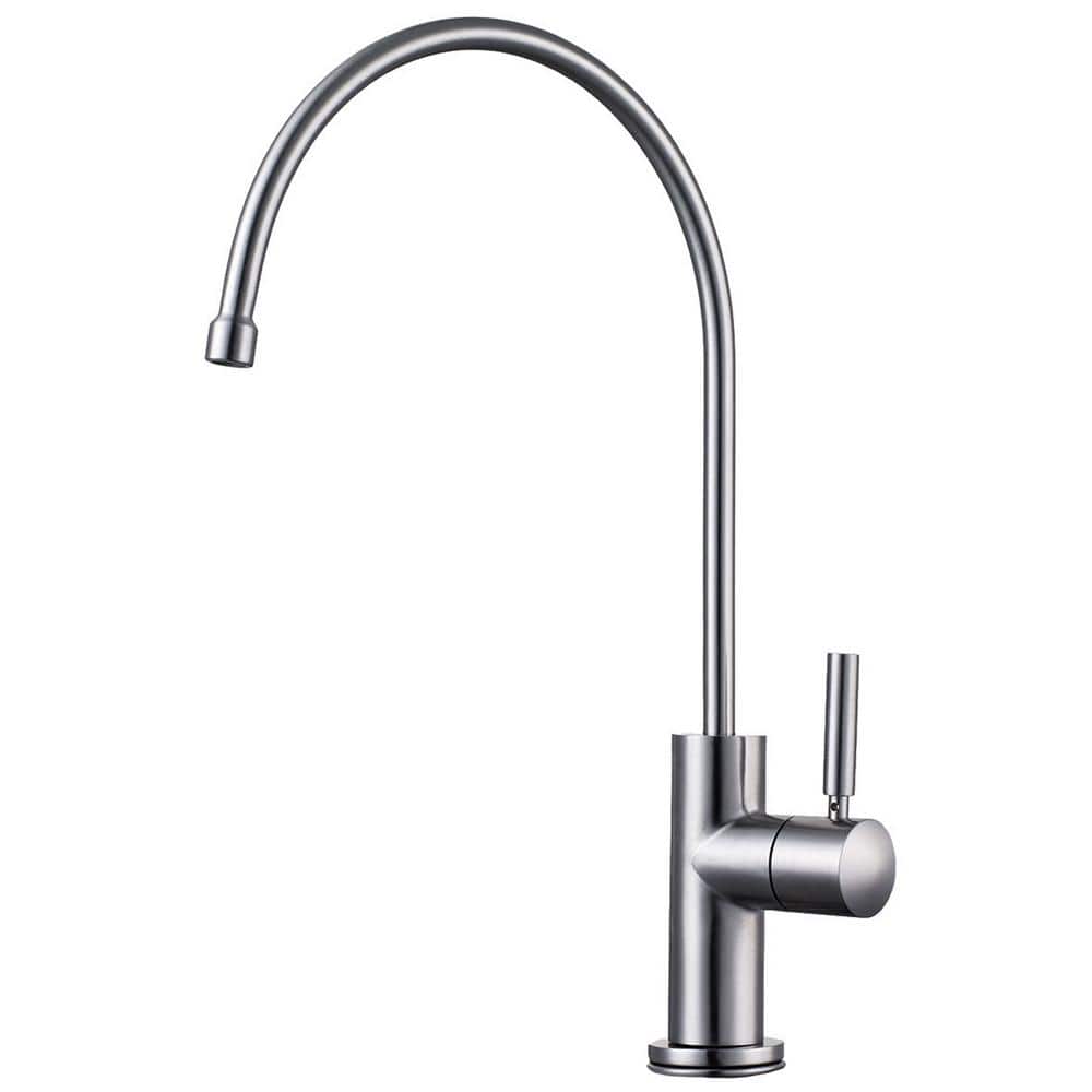 Single-Handle Instant Cold Water Dispenser in Brushed Stainless Steel