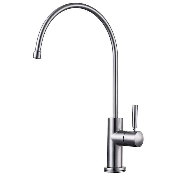 Single-Handle Instant Cold Water Dispenser in Brushed Stainless Steel