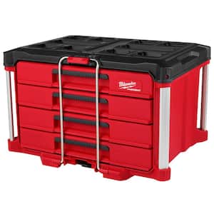 Big Red Garage Workshop Organizer: 14.57 in. W Portable Steel and Plastic Stackable  Rolling Upright Trolley Tool Box TRJF-C305ABD - The Home Depot