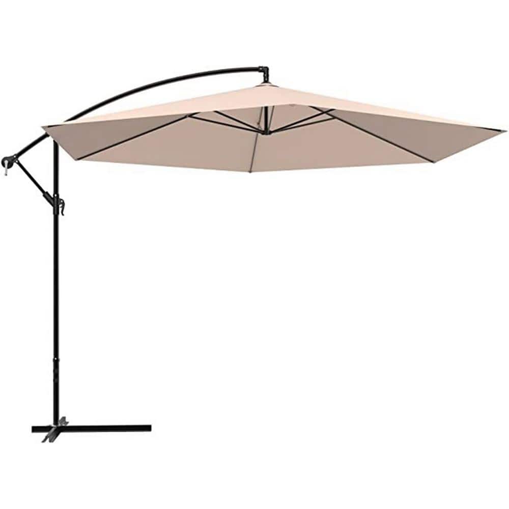 12 ft. Steel Patio Cantilever Umbrella in Champagne price history on PriceWatchPro