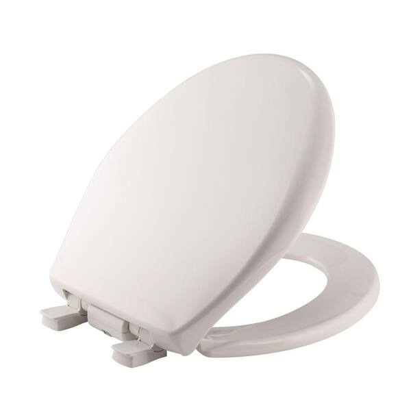 BEMIS iLumaLight Night Light Round Closed Front Toilet Seat in White