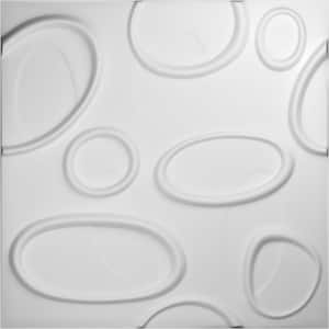 5/8 in. x 19-5/8 in. x 19-5/8 in. PVC White Felix EnduraWall Decorative 3D Wall Panel (2.67 sq. ft.)