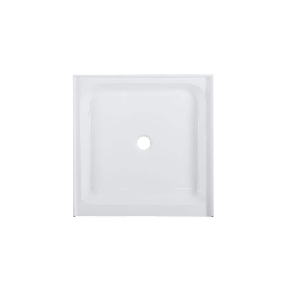 Voltaire 36 in. x 36 in. Acrylic, Single-Threshold, Center Drain, Shower Base in White price history on PriceWatchPro