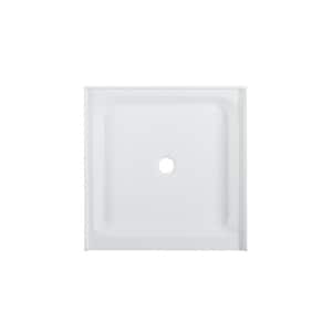 Voltaire 36 in. x 36 in. Acrylic, Single-Threshold, Center Drain, Shower Base in White