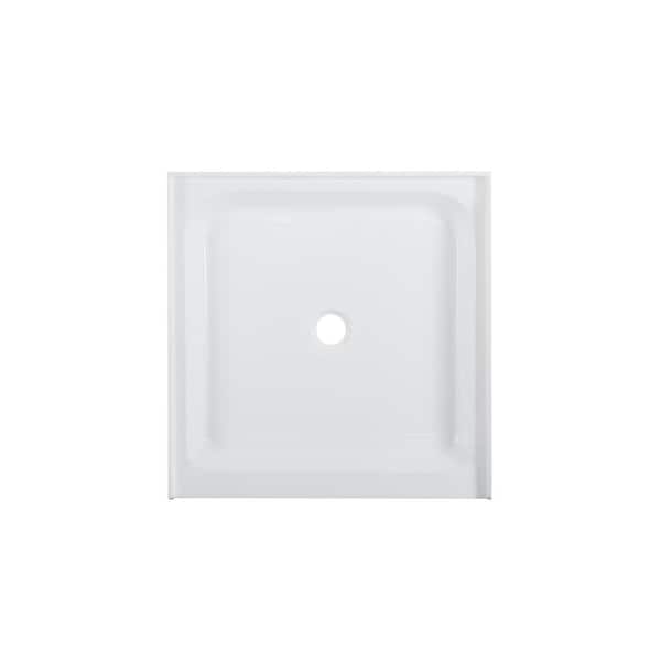 Swiss Madison Voltaire 36 in. x 36 in. Acrylic, Single-Threshold, Center Drain, Shower Base in White