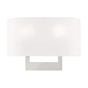 Livex Lighting Pierson 4.375 in. Brushed Nickel ADA Sconce with 