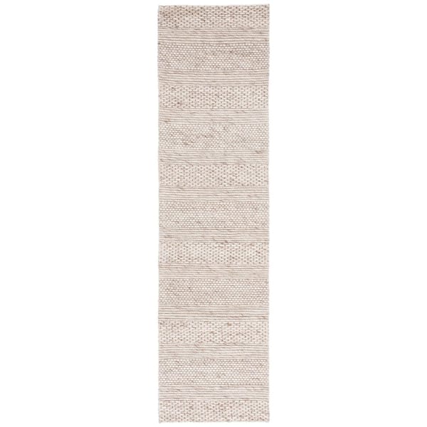 Marbella 2 ft. x 9 ft. Beige Geometric Runner Rug
