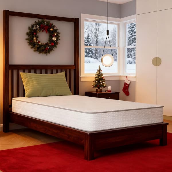 Twin Medium Firm Hybrid Gel Infused Memory Foam 8 in. Bed-in-a-Box Mattress