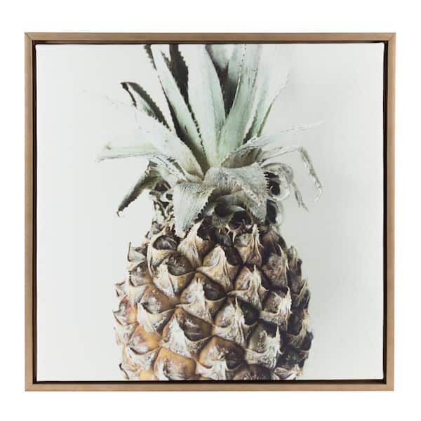 Kate and Laurel Sylvie "Pineapple Solo Tighter" by F2Images Framed Canvas Wall Art