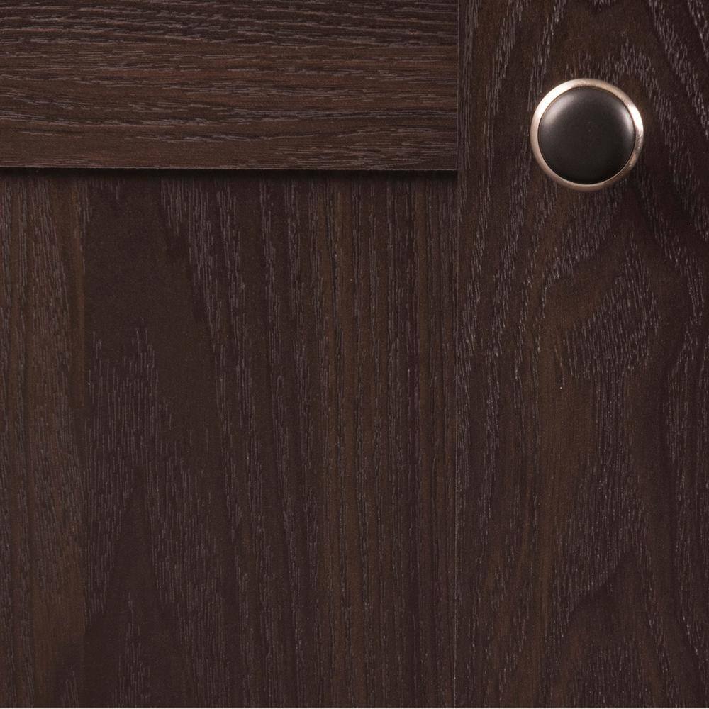 Satin Nickel and Black Round Cabinet Knob with Mounting Hardware