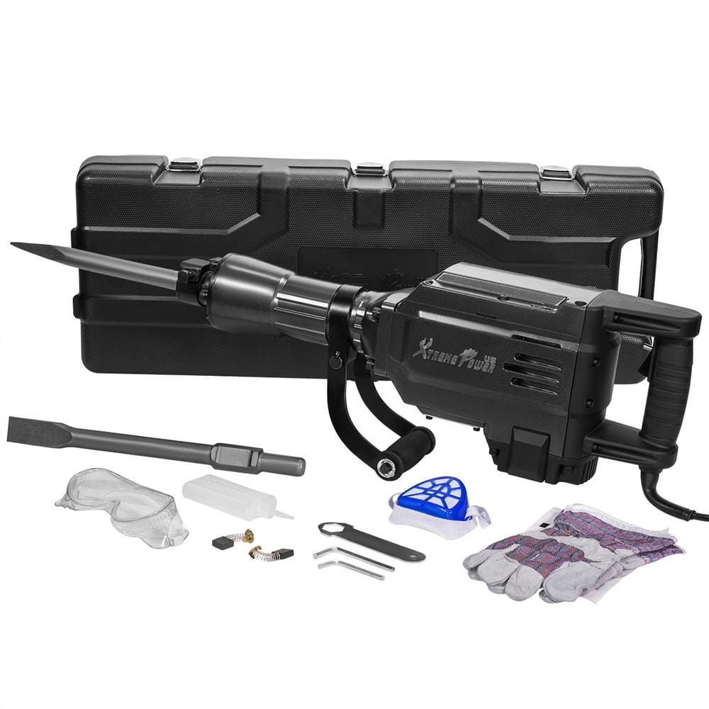 2800-Watt 27 in. Heavy-Duty Electric Jack Hammer Demolition Concrete Breaker Tool Kit price history on PriceWatchPro