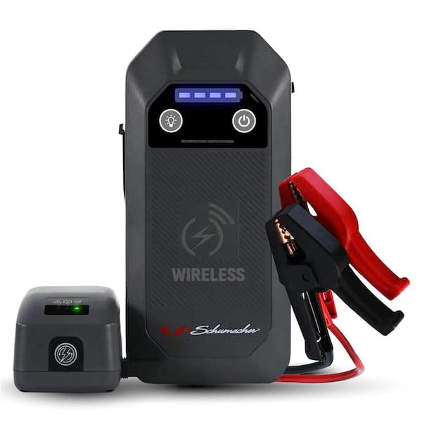 Schumacher Electric 1000A Lithium Car Battery Jump Starter and Portable Jump Box, 10W Wireless Charging, 12V Sport, Auto, Marine Batteries