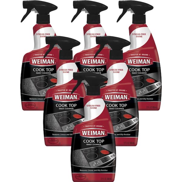 Weiman 22 oz. Stovetop Cleaner for Daily Use Spray (6-Pack)