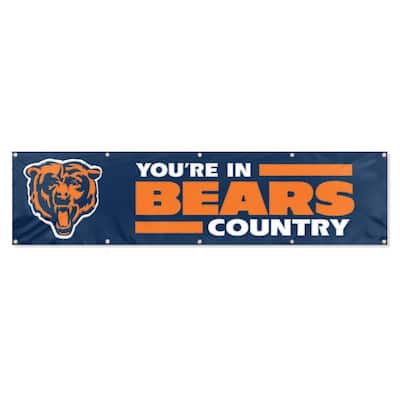8 ft. x 2 ft. NFL License Bears Team Banner
