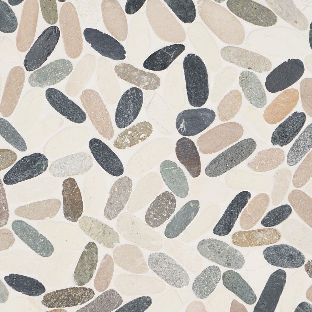 Countryside Sliced Flat Oval 11.81 in. x 11.81 in. Multicolored Floor and Wall Mosaic (0.97 sq. ft. / sheet) price history on PriceWatchPro