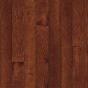 Take Home Sample -American Originals 3/4 in. T x 3-1/4 in. x 5 in.x7 in. Salsa Cherry Solid Maple Hardwood Flooring -