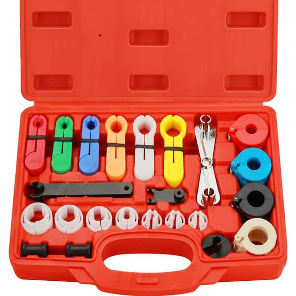 25-Piece Fuel Line Disconnect Tool Kit for Auto AC and Fuel Hoses, Includes Multiple SAE Sizes for Easy Removal