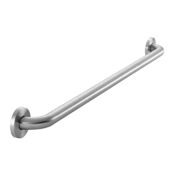 36 in. L x 1 1/4 in. ADA Compliant Grab Bar in Brushed Stainless Steel