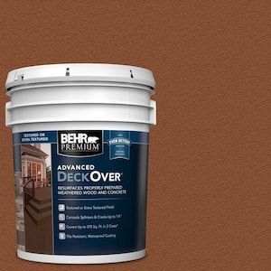 5 gal. #SC-122 Redwood Naturaltone Textured Solid Color Exterior Wood and Concrete Coating