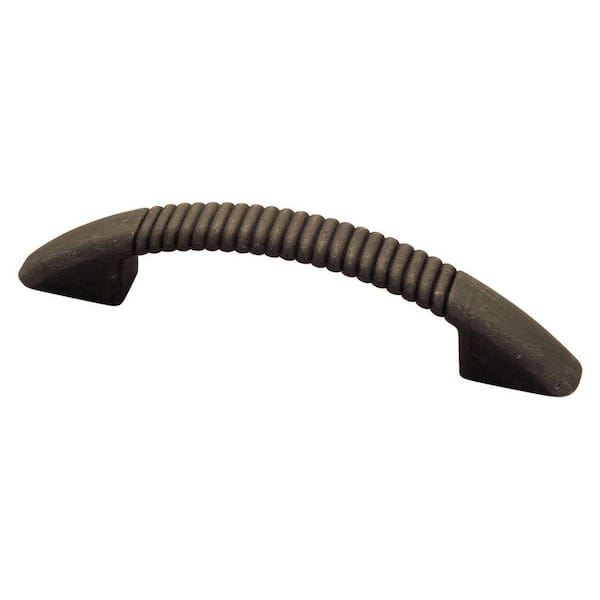 Liberty Ribbed Bow 3-3/4 in. (96mm) Center-to-Center Distressed Oil Rubbed Bronze Drawer Pull