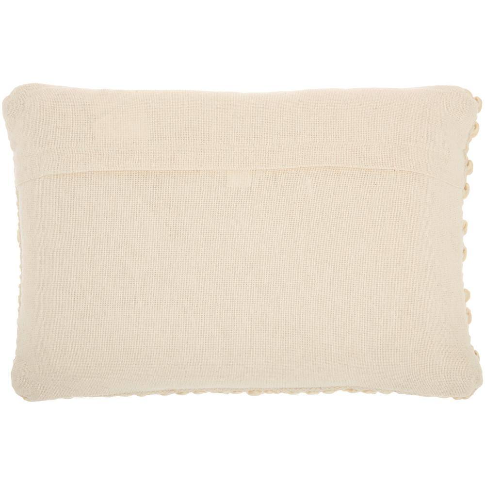 Beige Woven Stripes Rectangular Throw Pillow Set