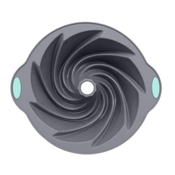 Non-Stick Silicone Angel Food Cake Pan with Metal Reinforced Frame Unique Shape for Oven and Microwave Use