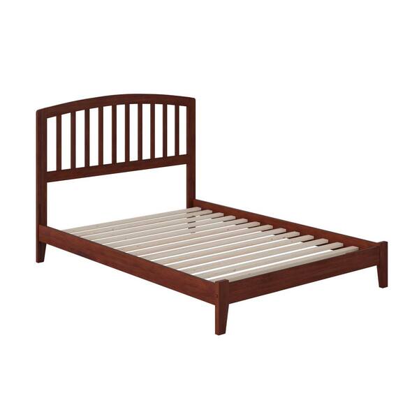 AFI Richmond Walnut Full Solid Wood Frame Low Profile Platform Bed with