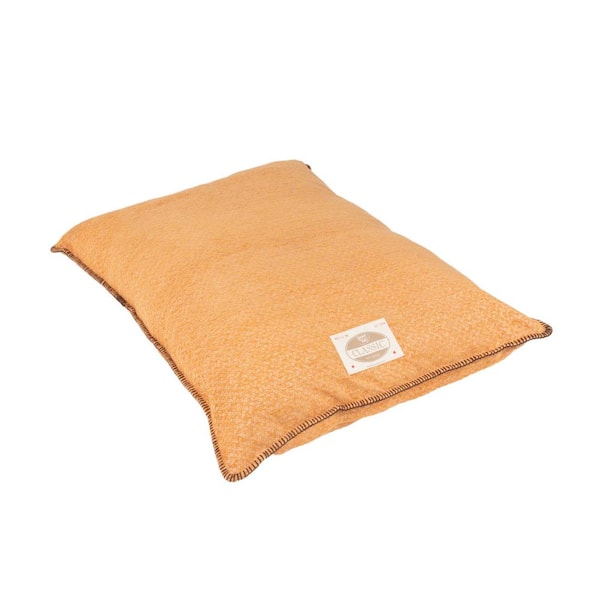 Happy Tails Medium 36 in. x 27 in. Chenille Pet Bed Burnt Orange