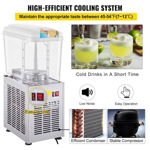 Cold Drink Dispenser with French Kitchen White Marble Stand + Reviews