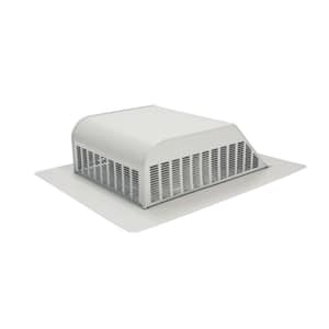 50 sq. in. NFA Aluminum Slant-Back Roof Louver Static Vent in Gray (Sold in Carton of 6 only)