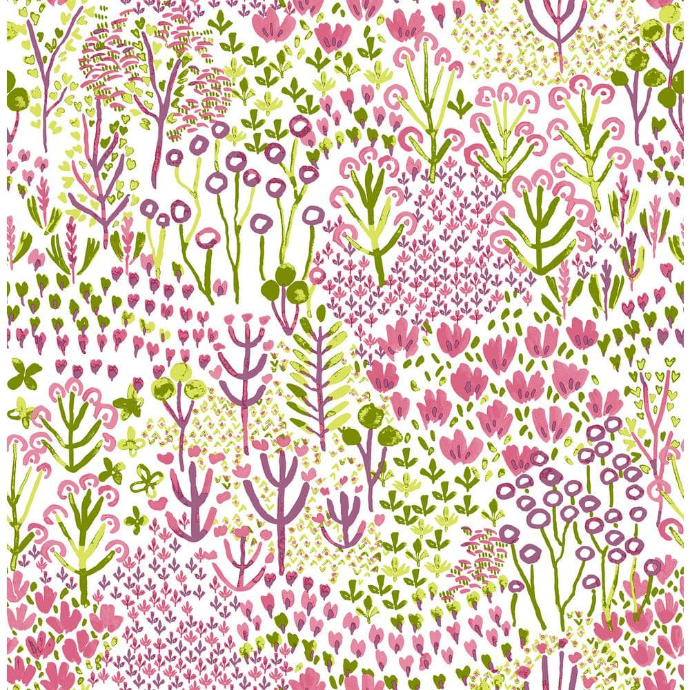 Reviews for AStreet Prints Chilton Pink Wildflowers Wallpaper Pg 1