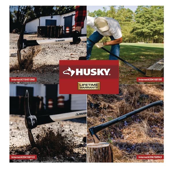 Husky 5 lb. Pick Mattock with 36 in. Wooden Handle 201906 - The