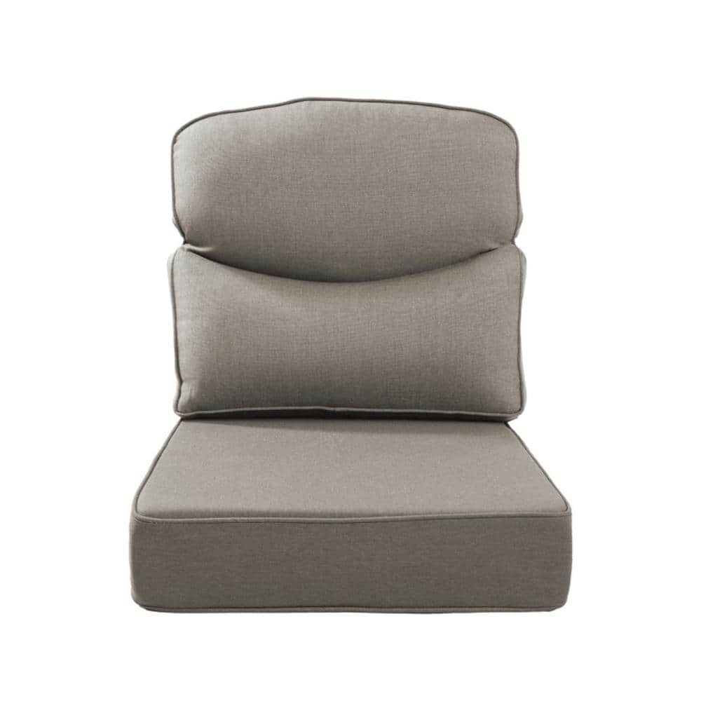 Sunsmile 24in. W x 24in. D x 6in. Thick 2-Piece Deep Seating Outdoor Lounge Chair Olefin Cushion, Gray price history on PriceWatchPro