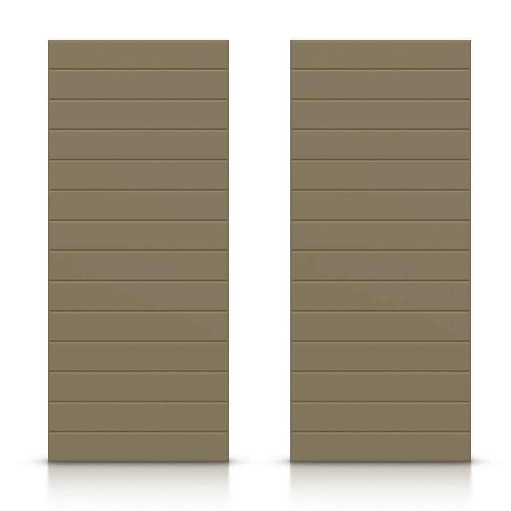 84 in. x 84 in. Hollow Core Olive Green Stained Composite MDF Interior Double Closet Sliding Doors price history on PriceWatchPro