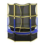 55 in. Kid-Friendly Trampoline and Enclosure Set Equipped with Easy Assemble Feature