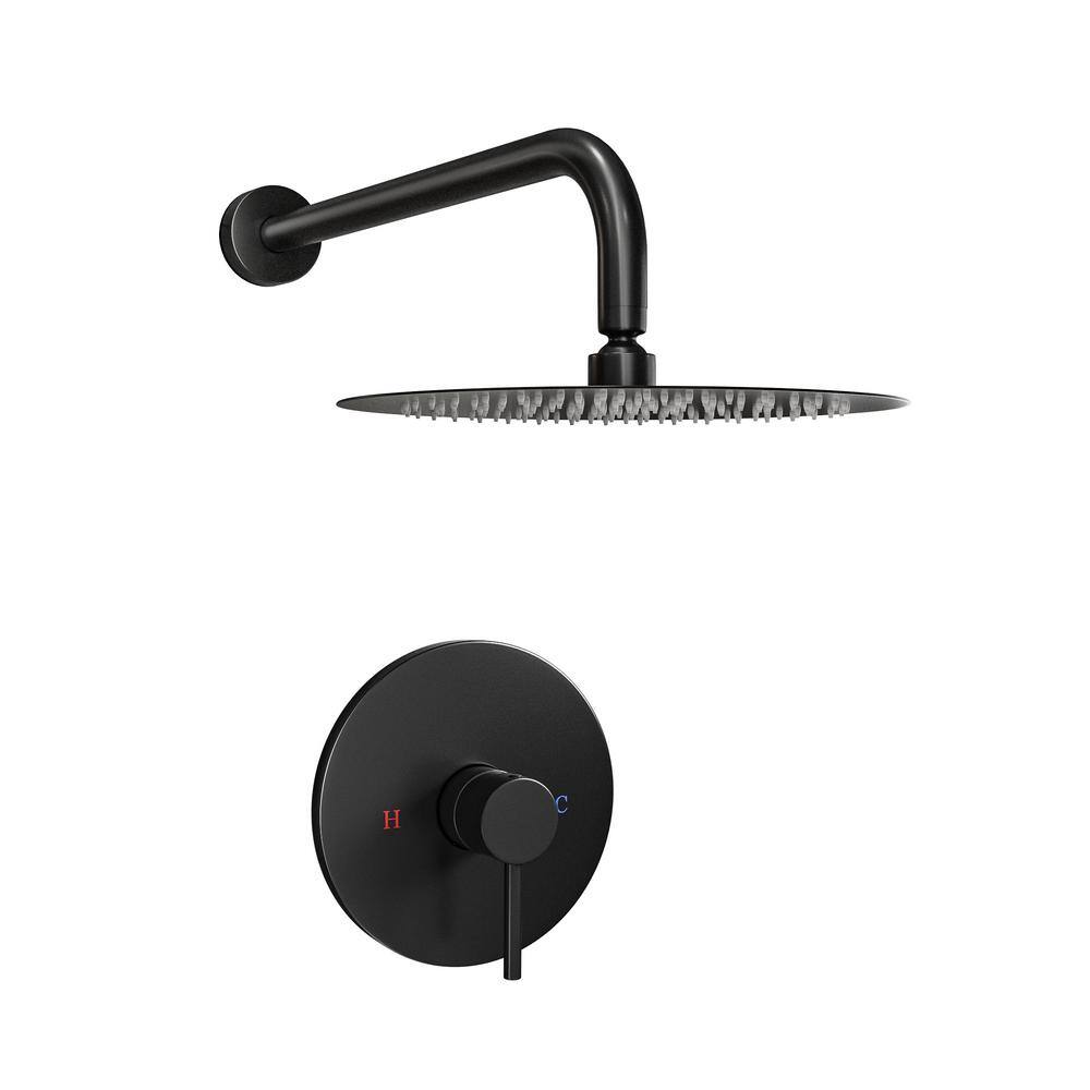 Aosspy 1Spray Patterns with 1.5 GPM 10 in. Wall Mount Round Ceiling