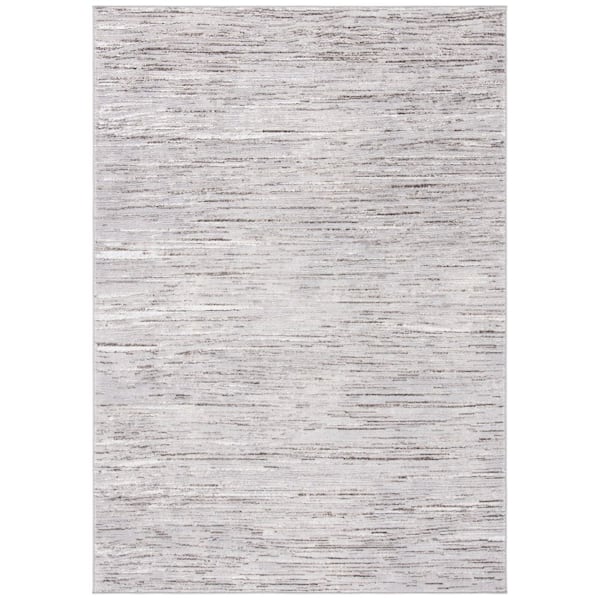 Orchard 5 ft. x 8 ft. Gray/Light Gray Gradient Striped Area Rug