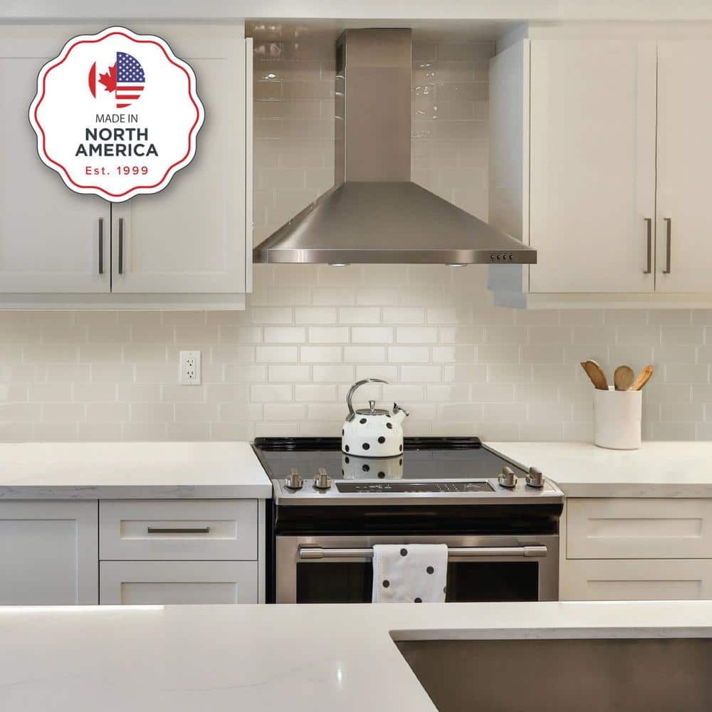 Metro Tripoli Beige Glossy Peel and Stick Wall Tile