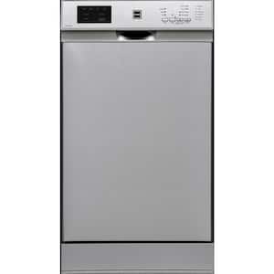 Avanti DWT18V3S Dishwasher 18-Inch Built in with 3 Wash Options and 6  Automatic Cycles, Stainless Steel Construction with Electronic Control LED