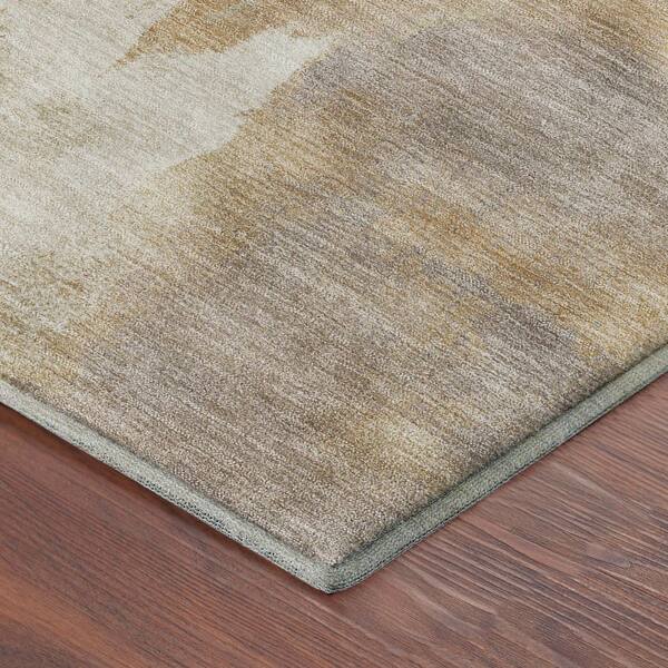 Mayfield Premium Machine Washable Abstract AMF2347 Cayenne 5 ft. x 7 ft. 6 in. Area Rug