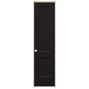 30 in. x 96 in. Monroe Black Painted Right-Hand Smooth Solid Core Molded Composite MDF Single Prehung Interior Door