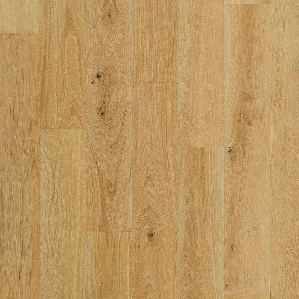 Pergo Defense+ Linen Oak 3/8 in. T x 7.5 in. W Waterproof Distressed Engineered Hardwood Flooring (24.5 sq.ft/case), Medium