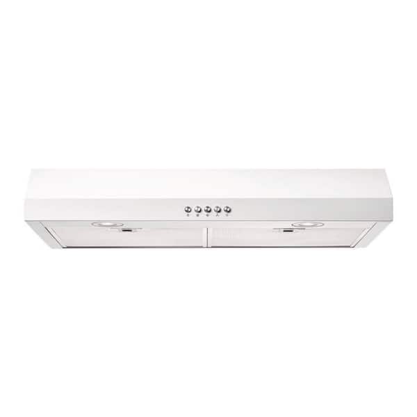 30 in. 320 CFM Convertible Under Cabinet Range Hood in White