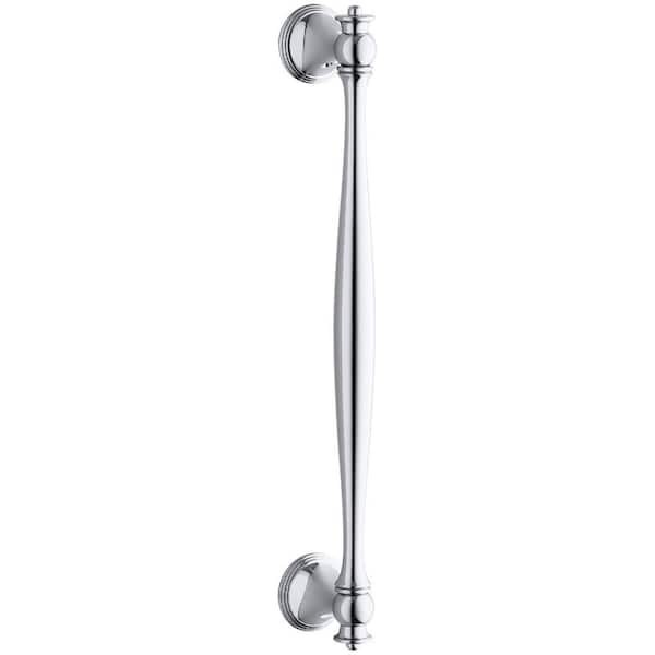 KOHLER Finial 2-3/4 in. x 14 in. Shower Door Handle in Bright Polished Silver