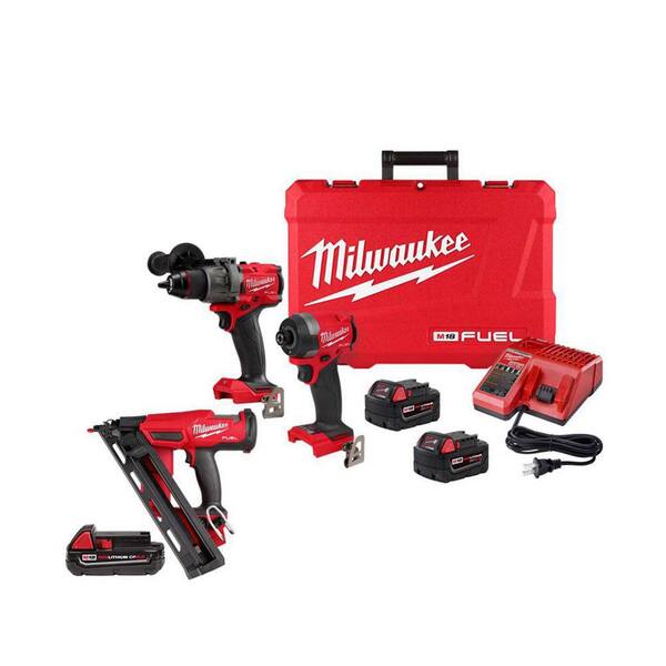 M18 18-Volt Lithium-Ion Brushless Cordless Hammer Drill/Impact/Backpack Vacuum Combo Kit (3-Tool) with 4-Batteries M18 18-Volt Lithium-Ion Brushless Cordless Hammer Drill/Impact/Backpack Vacuum Combo Kit (3-Tool) with 4-Batteries
