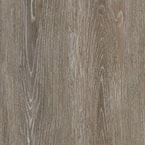 Brushed Oak Taupe 4 MIL x 6 in. W x 36 in. L Grip Strip Water Resistant Luxury Vinyl Plank Flooring (24 sqft/case)