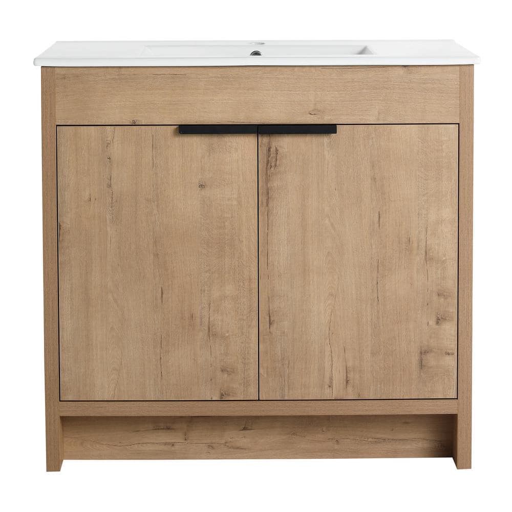 High Quality 36 in. W x 18 in. D x 34 in. H Single Sink Freestanding Bath V