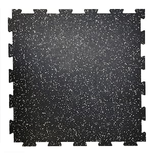 Pro Series Grey-DDG 6 mm 24 in. W x 24 in. L Interlocking Rubber Tile Box of 10 (40 sq. ft.)